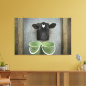 Rundvee, individuele pen canvas afdruk (Insitu (Woonkamer))