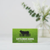 Rundvee Logo | Gras Visitekaartje (Staand voorkant)
