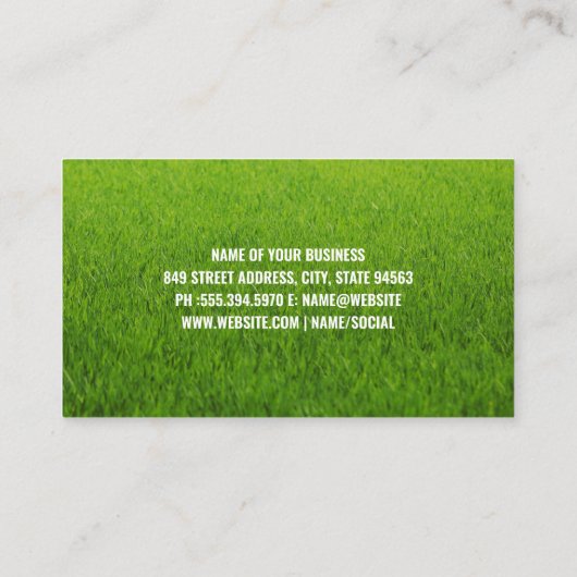 Rundvee Logo | Gras Visitekaartje (Achterkant)