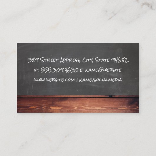 Rundvee Logo | Steak Visitekaartje (Achterkant)