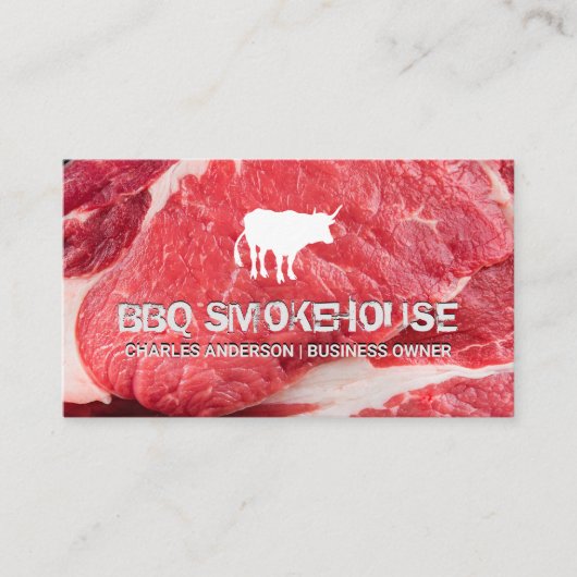 Rundvee Logo | Steak Visitekaartje (Voorkant)