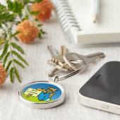 Rundvee met bord sleutelhanger (Zijkant)