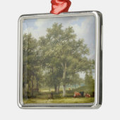 Rundvee Metalen Ornament (Links)