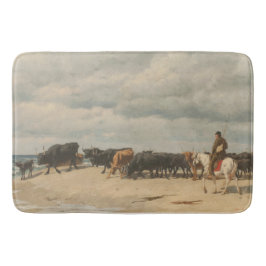 Rundvee naast het Zee (door Eugène Burnand) Badmat