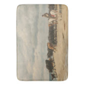 Rundvee naast het Zee (door Eugène Burnand) Badmat (Voorkant Verticaal)