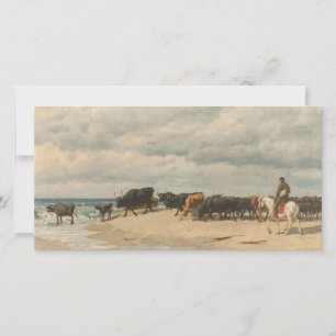 Rundvee naast het Zee (door Eugène Burnand) Kaart