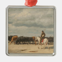 Rundvee naast het Zee (door Eugène Burnand)