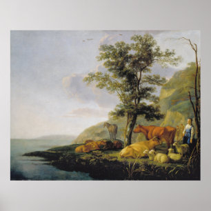 Rundvee nabij de Aelbert Cuyp Poster