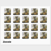 Rundvee nabij de Aelbert Cuyp Vierkante Sticker (Vel)