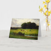 Rundvee nabij Stream - Edward Mitchell Banister Kaart (Gele Bloem)