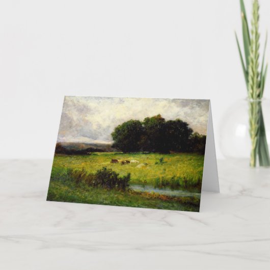 Rundvee nabij Stream - Edward Mitchell Banister Kaart (Voorkant)