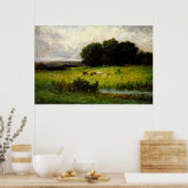 Rundvee nabij Stream - Edward Mitchell Banister Poster (Keuken)