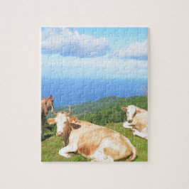 Rundvee op de Azoren. Legpuzzel