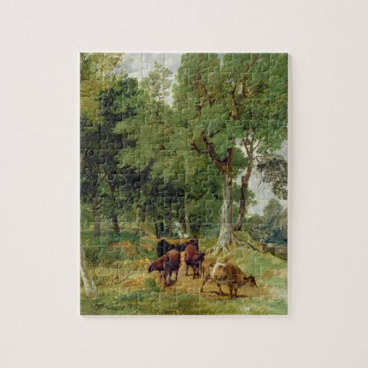 Rundvee op een Devonshire Lane Legpuzzel (Verticaal)