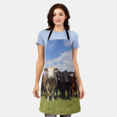 Rundvee op het veld schort (Gedragen)
