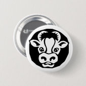 Rundvee Ronde Button 5,7 Cm (Voorkant /achterkant)