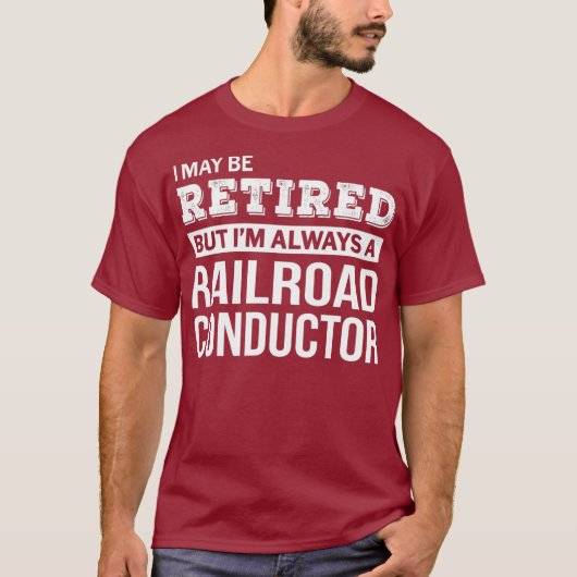 Rundvee treinbestuurder Gift Funny Retirement T-shirt (Voorkant)