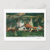 Rundvee tussen Barns SceneSkagway, AK Briefkaart (Voorkant)