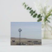 Rundvee, windmolen en ghost briefkaart (Staand voorkant)