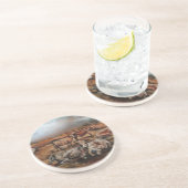 Rundvee Zandsteen Onderzetter (Zijkant)