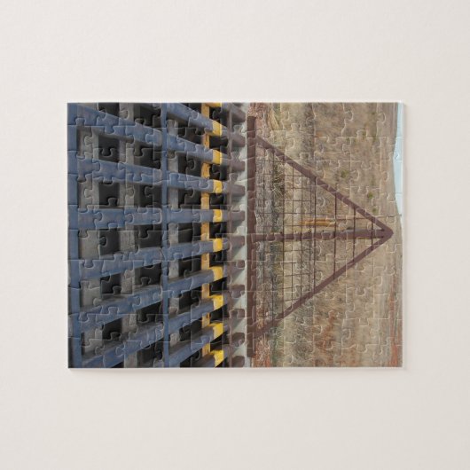 Rundveegwacht langs grindweg, Western thema Legpuzzel (Horizontaal)