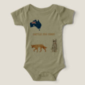 Rundveehond babyshirt (Design voorkant)