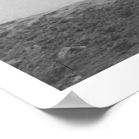 Rundveer met een vijver met twee cowboys. poster (Hoek)