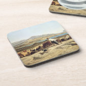 Rundveerij nabij Marseille, 1853 (olie op canva) Drankjes Onderzetter (Linkerzijde)