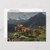 Rundveeschapen Alpiene Landschap Rosa Bonheur Post Briefkaart (Voorkant / Achterkant)