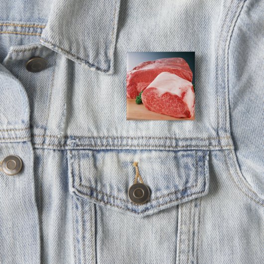 rundvlees 3 vierkante button 5,1 cm (In situ)