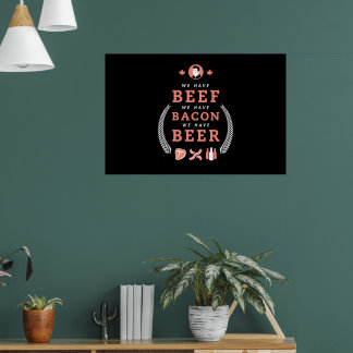 Rundvlees Bacon Beer Classic Poster