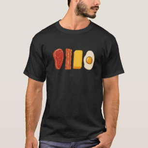 Rundvlees Bacon Boter & Eieren Keto Carnivoor Diee T-shirt