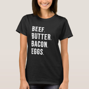 RUNDVLEES. BOTER. SPEK. EIEREN. T-SHIRT