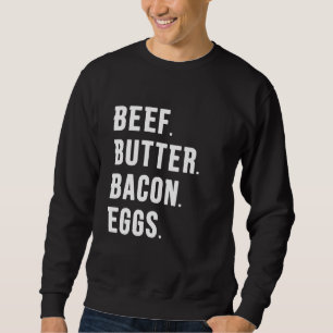 RUNDVLEES. BOTER. SPEK. EIEREN. TRUI