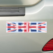 Rundvlees, Brits natuurlijk Bumpersticker (Op auto)
