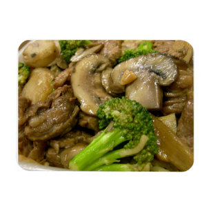 Rundvlees, broccoli en champignonbroed magneet