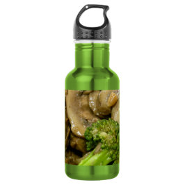 Rundvlees, broccoli & paddenstoelen roerbak waterfles