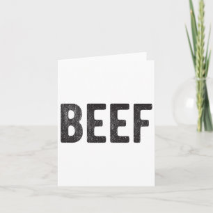 Rundvlees cadeau voor mannen BBQ vlees liefhebbers Kaart