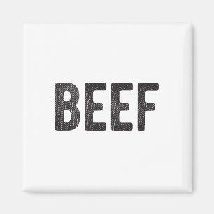 Rundvlees cadeau voor mannen BBQ vlees liefhebbers Magneet