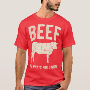 Rundvlees en bont voor de binnenbereiding t-shirt