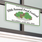 Rundvlees en Broccoli Chinees Restaurant Food Fest Spandoek (Buitenkant Gebouw)