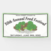 Rundvlees en Broccoli Chinees Restaurant Food Fest Spandoek (Horizontaal)