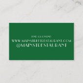 Rundvlees en Broccoli-Chinees restaurant met uitke Visitekaartje (Achterkant)