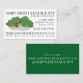 Rundvlees en Broccoli-Chinees restaurant met uitke Visitekaartje (Voorkant / Achterkant)