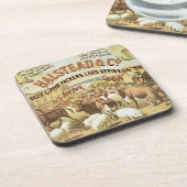 Rundvlees- en varkensverpakkers, c.1880 (kleurenli drankjes onderzetter (Linkerzijde)