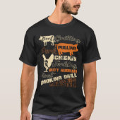 Rundvlees Grillen Varkensvlees Trekken Chicken Jer T-shirt (Voorkant)