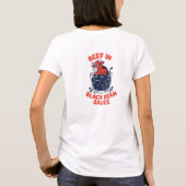Rundvlees in Black Bean Saus Fun Design T-shirt (Achterkant)