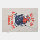 Rundvlees in Black Bean Saus Fun Design Theedoek (Horizontaal)