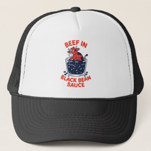 Rundvlees in Black Bean Saus Fun Design Trucker Pet