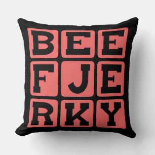 Rundvlees Jerky, Uitgedroogde Snack Kussen
